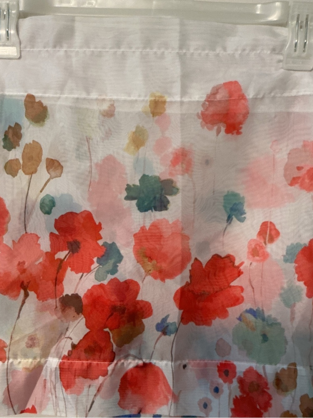 Floral Watercolor Valances 2 Piece
